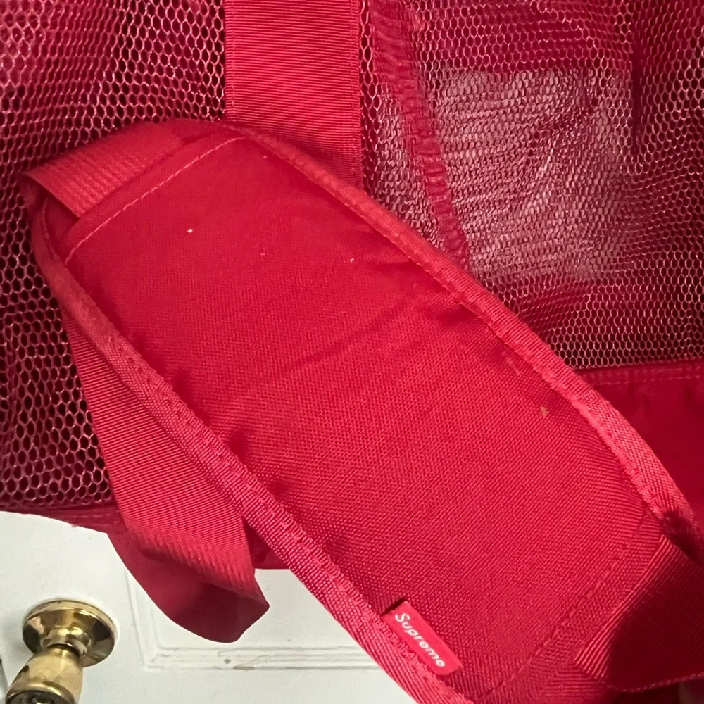 Supreme red limited edition mesh duffel bag collab cordura spring 2020 large